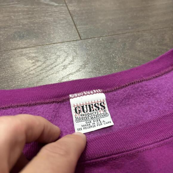 Vintage Embroidered Guess Crewneck Sweatshirt 90s O/S - Picture 5 of 5